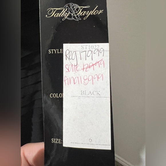 Tally Taylor Black One Shoulder Evening Cocktail Dress - Picture 7 of 7